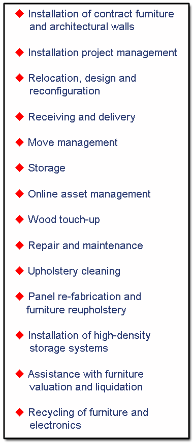Office Furniture Installation Charlotte, Greenville, Raleigh Durham
